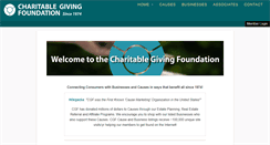 Desktop Screenshot of charitablegivingfoundation.org